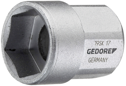 2225964 - GEDORE Steel 18.95mm Socket Insert for Reversible Ratchet