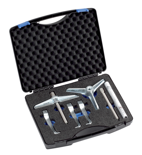2224097 - Versatile Puller Set in Case with Adjustable Legs and Spindles