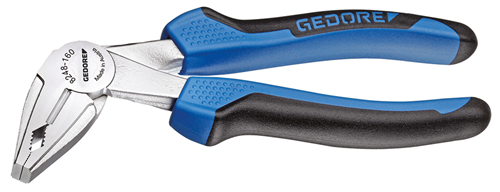 2276585 - 160mm Angled Combination Pliers with Ergonomic Handle and Durable Steel