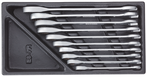 2305429 - Impact-Resistant Combination Ratchet Wrench Set in ABS Case