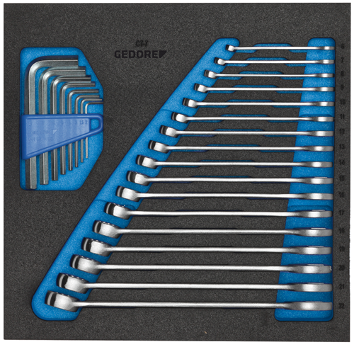 2308878 - 7-22mm Wrench Set in Check-Tool Module for Organized Storage