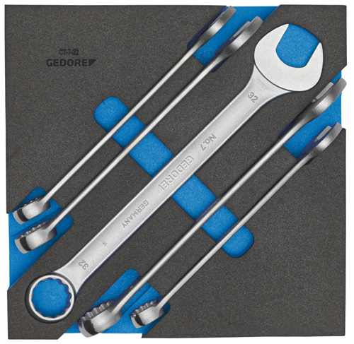 2308886 - 5-Piece 7-32mm Wrench Set in Check-Tool Module