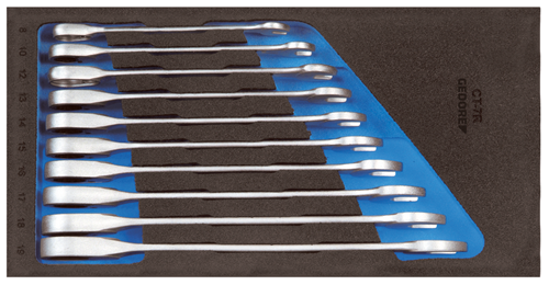 2308894 - 10-Piece Ratchet Wrench Set, 158mm Wide Spanner