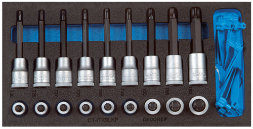 2308940 - 1/2" Screwdriver Bit Set with Dimensions 310mm x 158mm