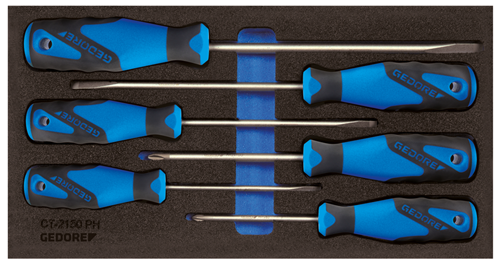 2309130 - 6-Piece Vanadium Steel Screwdriver Set with 3-Component Handle