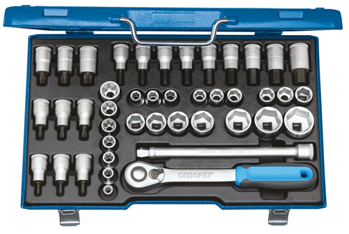 2546000 - 42-Piece Socket Set in GEDORE Case, 425 x 277 x 55 mm