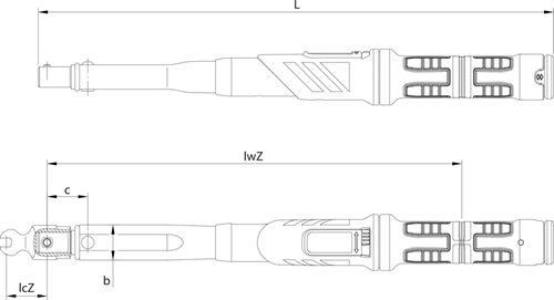 2641542 - DREMASTER Z Torque Wrench, 80-400 Nm, Ergonomic Design