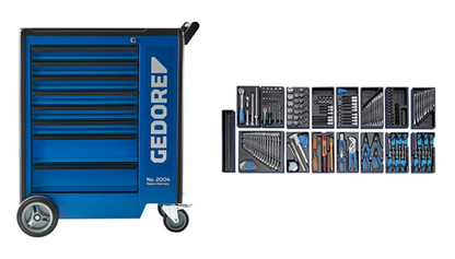 2657708 - 207-Piece Tool Trolley with Durable ABS Tools