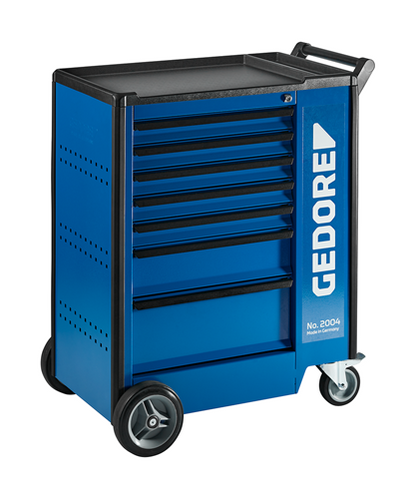 2827360 - Versatile Tool Trolley with Locking Drawers, ABS Work Platform
