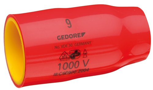 2946505 - VDE Insulated 19mm Socket Wrench Insert, 6-Point Design
