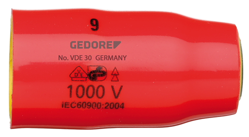 2946505 - VDE Insulated 19mm Socket Wrench Insert, 6-Point Design