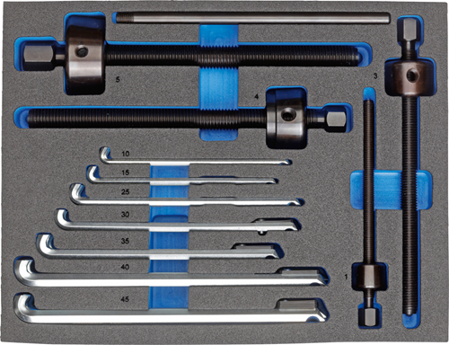 2964430 - Ball Bearing Extractor Set with Check-Tool, Non-Destructive Removal