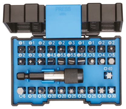 2993236 - German 1/4" Bit Holder Set with Quick-Grip, 32 Pieces