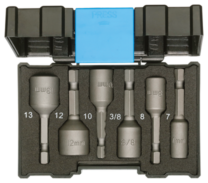 2993244 - Magnetic Socket Wrench Set for Self-Drilling Screws, 6 Pieces