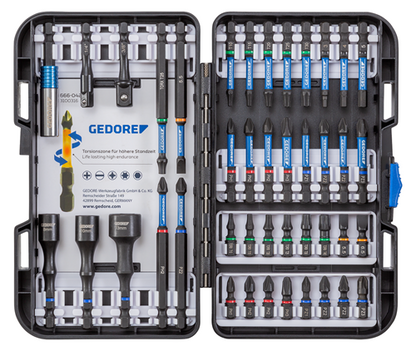 3100316 - 42-Piece Torsion Bit Set with Magnetic Holder and Quick Change