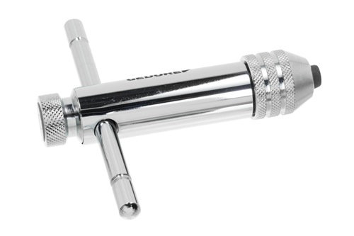 12635 - Chrome-Plated Tool Holder for Bolt Extractors, Reversible & Durable