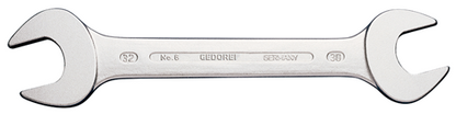 60700 - Chrome-Vanadium 1/4x5/16" Double Open Ended Spanner with Satin Finish