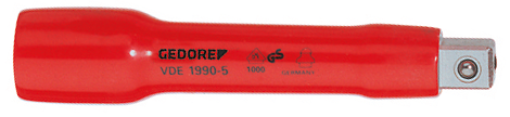 6124050 - VDE Insulated 125mm Socket Extension for Secure Hand Operations