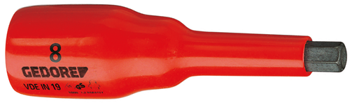 6124640 - VDE Insulated 8mm Hexagon Screwdriver Bit, DIN-Standard