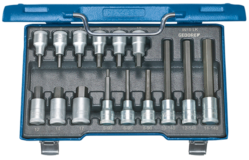6129360 - 15-Piece Hexagon Screwdriver Set in Durable Steel Case (320x210x55mm)