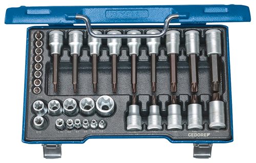 6129440 - 34-Piece Screwdriver Set in Steel Case for TX Screws
