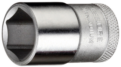6130100 - 1/2" Hex Socket, Gedore Vanadium Steel, Chrome-Plated