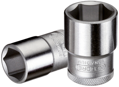6130450 - 1/2" Hex Socket, 12mm, Chrome-Plated Vanadium Steel
