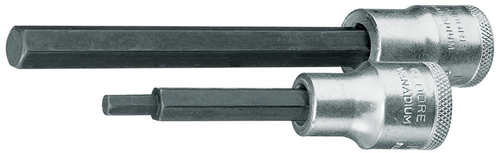 6157730 - 90mm Chromed Screwdriver Bit with Square Drive and Ball Retention
