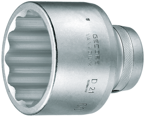 6178300 - 1" Bi-Hex Socket, Gedore Vanadium Steel, Square Drive