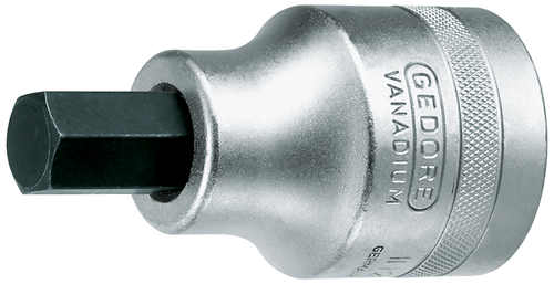 6181010 - DIN 7422 Chrome Screwdriver Bit with Non-Slip Knurling