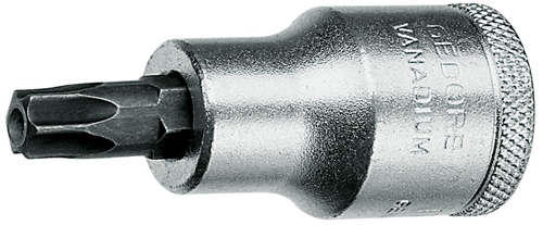 6192720 - Chromed T20 TORX Screwdriver Bit Socket with Ball Retention