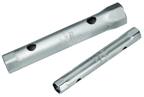 12180 - 19x22mm Chrome-Plated Double Ended Socket Spanner with Hollow Shank