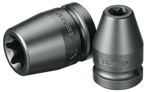 6223460 - Square Drive TX E14 Socket, GEDORE Steel, Gun-Metal Finish