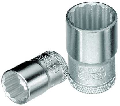 2194864 - 24mm Chrome-Plated Socket, GEDORE Vanadium Steel, Non-Slip Grip
