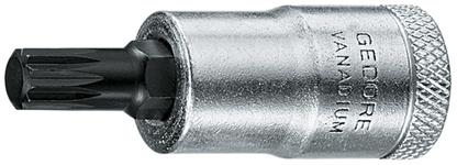 6242330 - 3/8" XZN Multi-Point Screwdriver Bit Socket, Chromed Finish