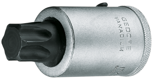 6273640 - DIN 3120 Square Drive TORX T80 Screwdriver Bit with Locking Pin