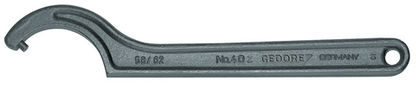 37120 - Durable Hook Wrench 58-62 mm, Vanadium Steel, DIN 1810 Form B