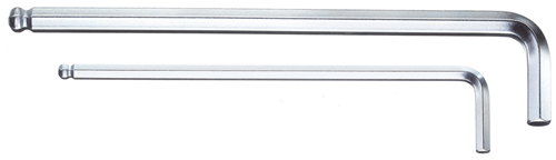 6370170 - Chrome-Plated 2.5mm XL Allen Key with Ball End, 114.5mm Length