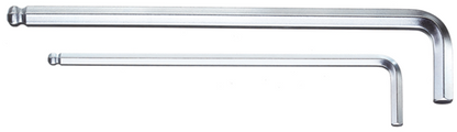6370170 - Chrome-Plated 2.5mm XL Allen Key with Ball End, 114.5mm Length