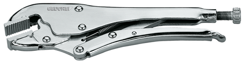 6407000 - Nickel-Plated 50mm Parallel Jaw Grip Wrench with Adjusting Screw