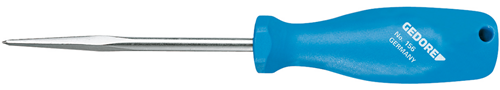 6424520 - Durable Nickel-Plated Square Awl with Blue Handle