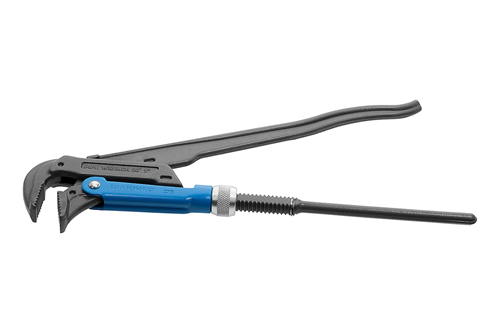 6437420 - 1.5" Angled Pipe Wrench, High-Strength Chrome-Vanadium Steel