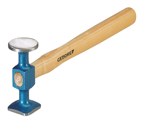 6460750 - Heat-Treated Steel Smoothing Hammer with Ash Handle, 40x35 mm