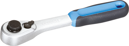 6535350 - Slim 1/4" Bit Ratchet with Non-Slip Handle and 15° Return Angle