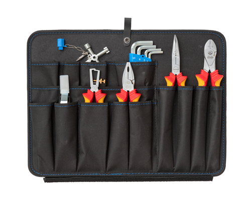 6601590 - 87-Piece Electrician's Tool Set in Durable Plastic Case