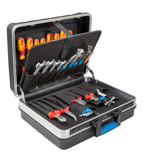 6601590 - 87-Piece Electrician's Tool Set in Durable Plastic Case