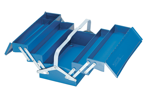 6609060 - Galvanized Tool Box with 5 Compartments, 210x420x225 mm