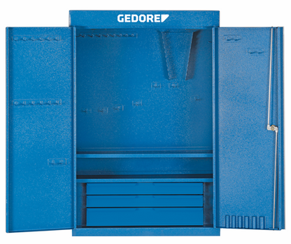 6612600 - GEDORE Blue Steel Tool Cabinet with 3 Drawers & Locking Doors