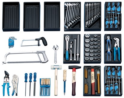 6613250 - 100-Piece Metric Tool Cabinet for GEDORE Trolleys