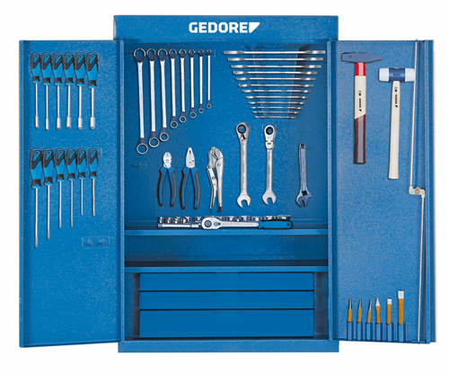 6613250 - 100-Piece Metric Tool Cabinet for GEDORE Trolleys